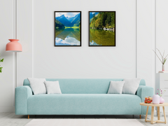klarer Bergsee-Split-Fotografie