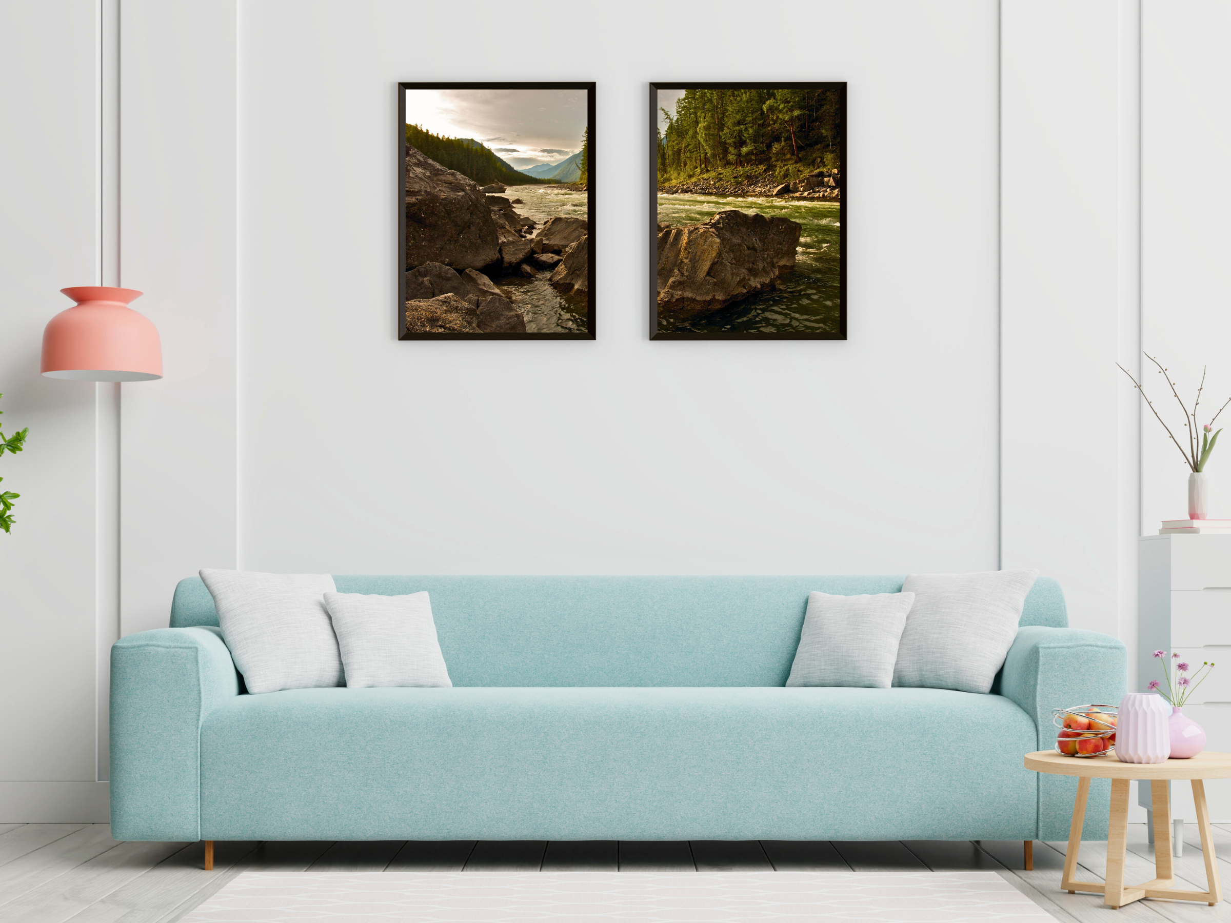 Gebirgsfluss-Split-Fotografie