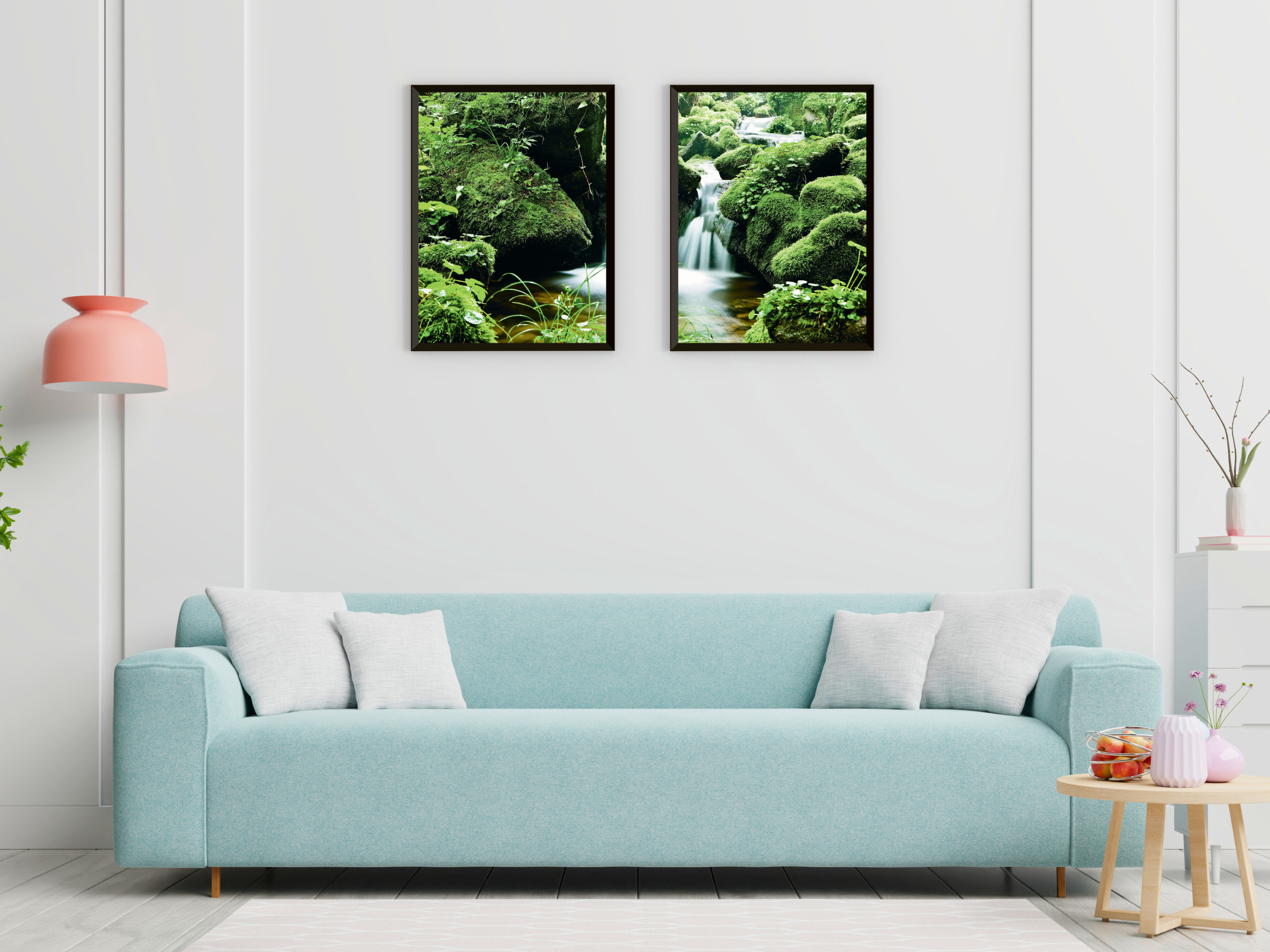 photographie de ruisseau moussue