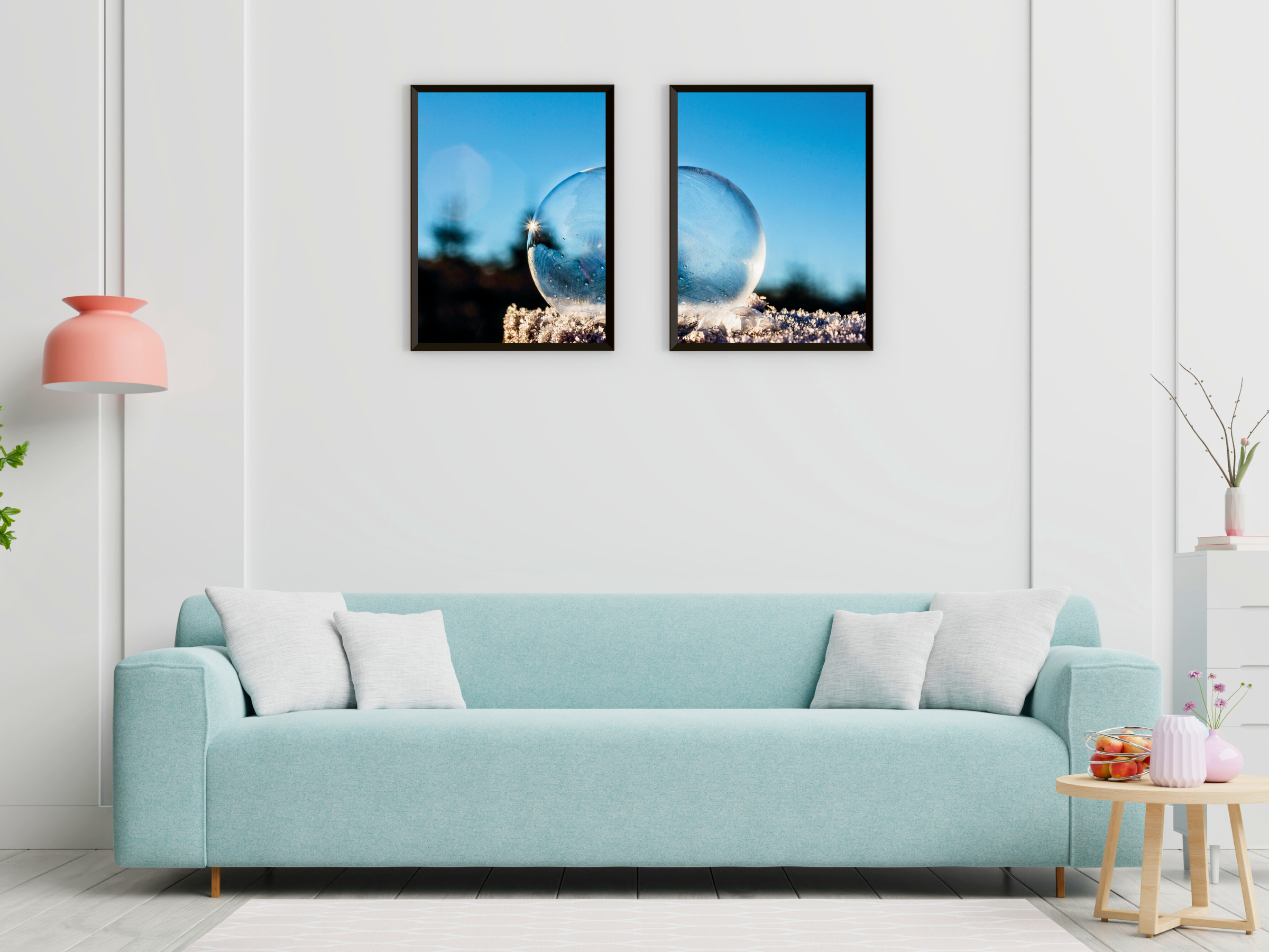 Pflanzen-Berge-Seen-Split-Fotografie (Bundle)