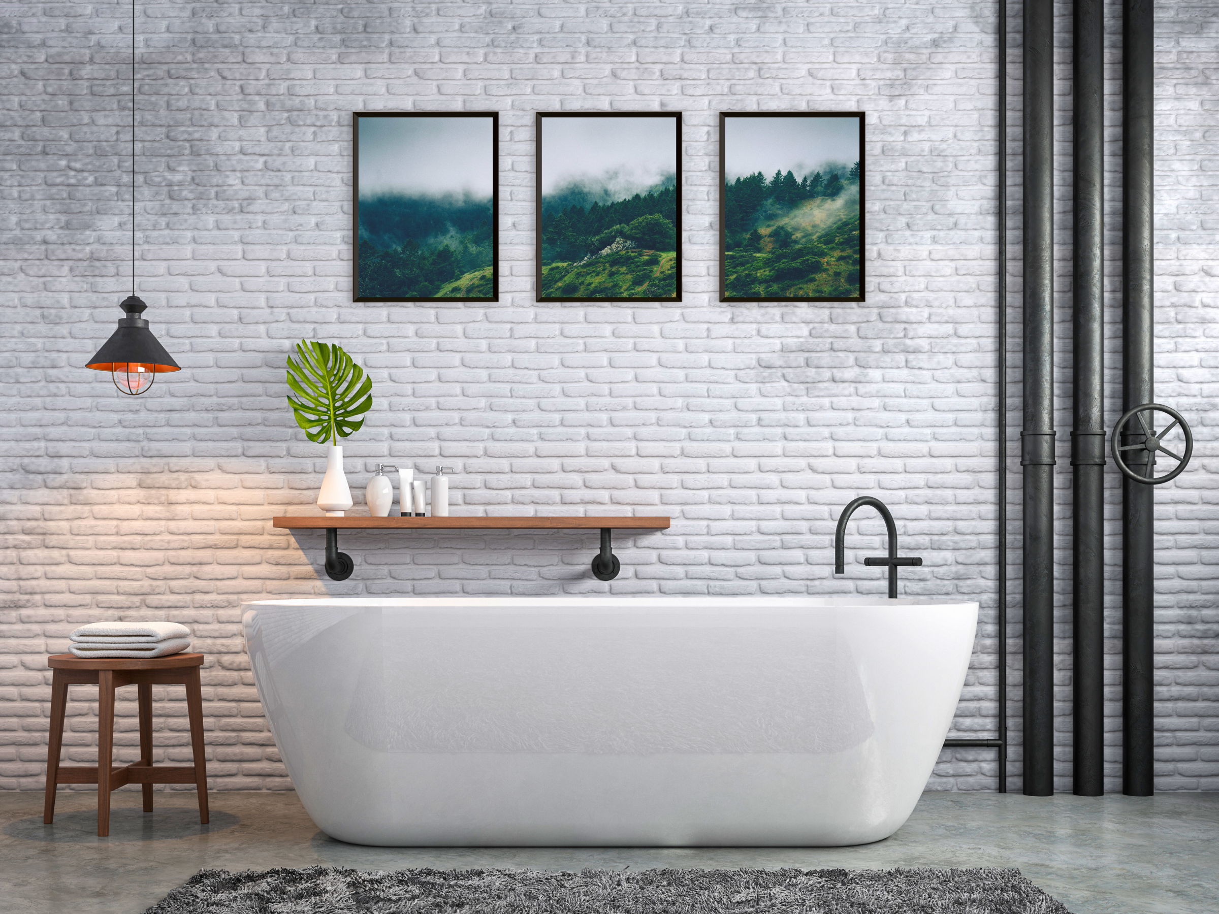 Forest Landscape Triptych Photography