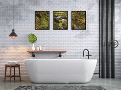 Stream in Autumn-Triptych-Photography