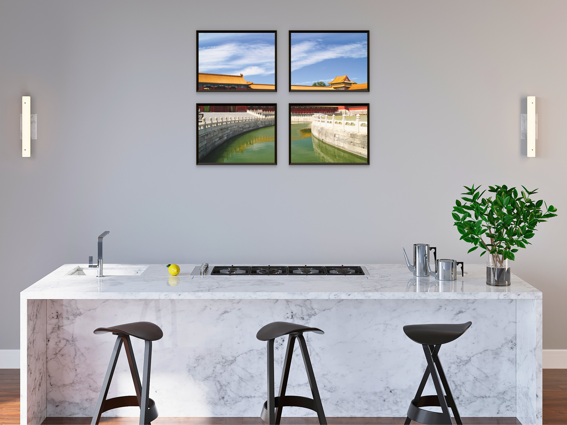 Verbotene Stadt-Split-Fotografie