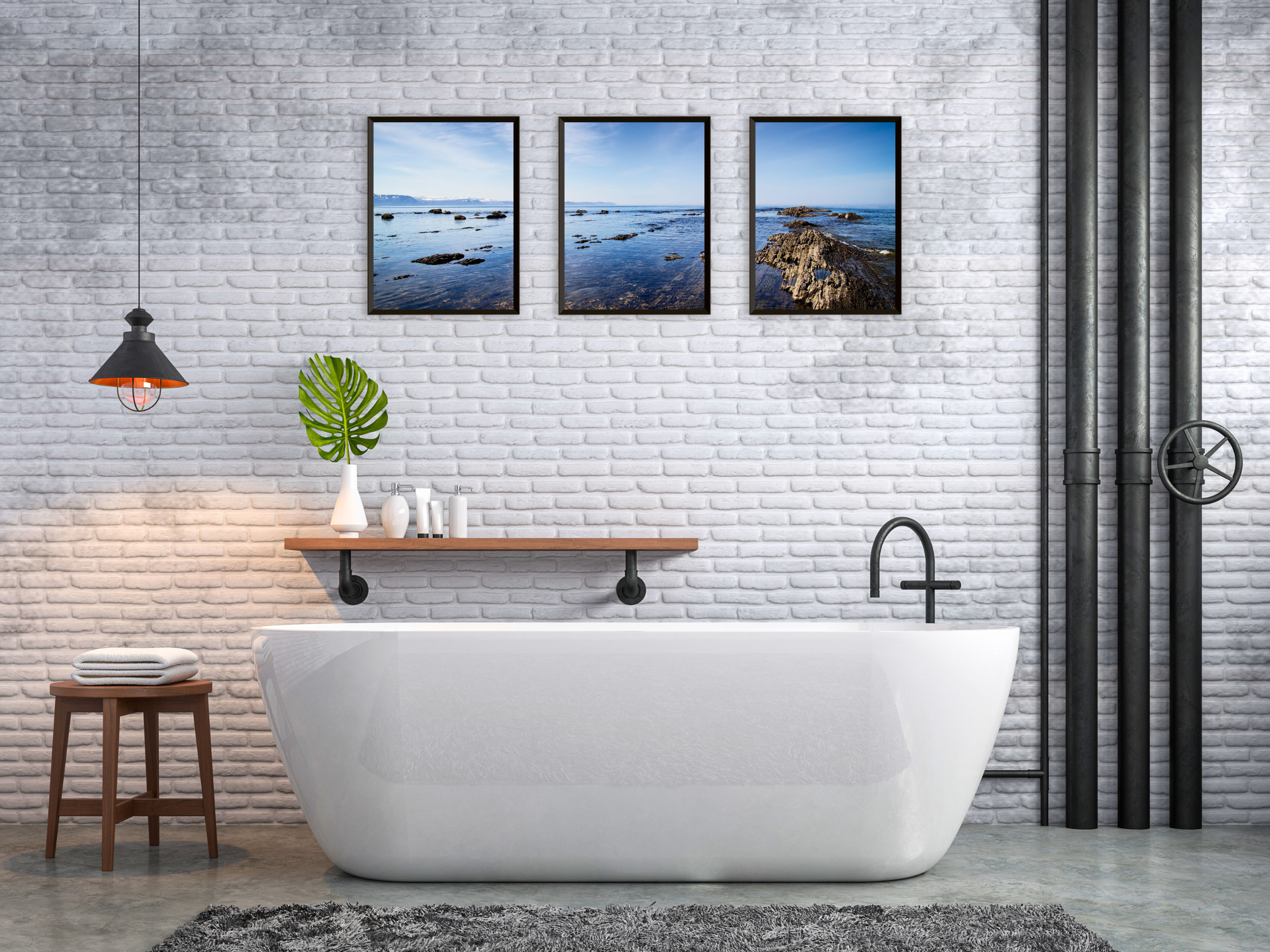 Horizon Triptych Photography