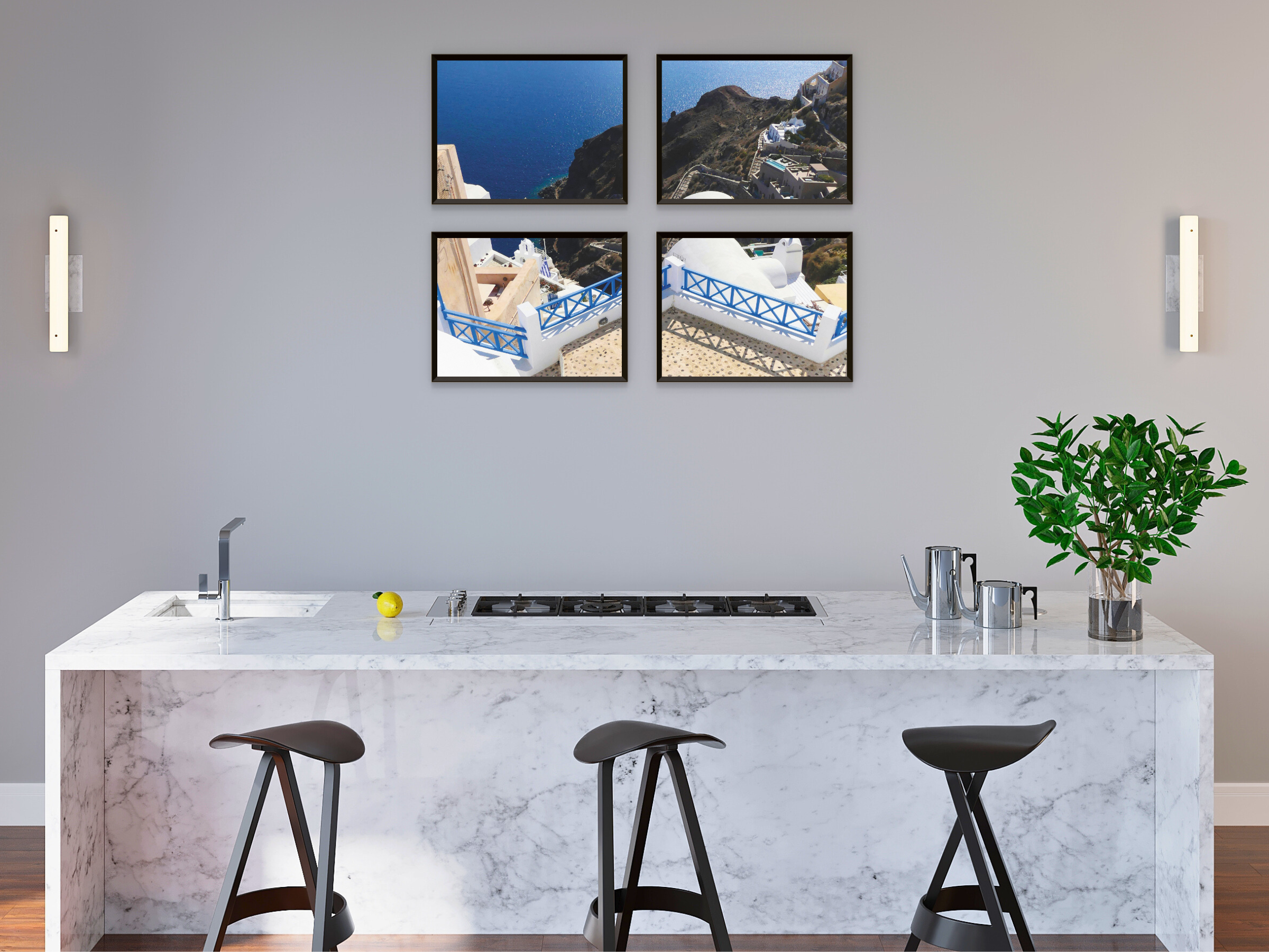 Grèce-Santorin-mer bleue-été-photographie partagée