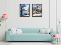 Winterlandschaft am See-Split-Fotografie