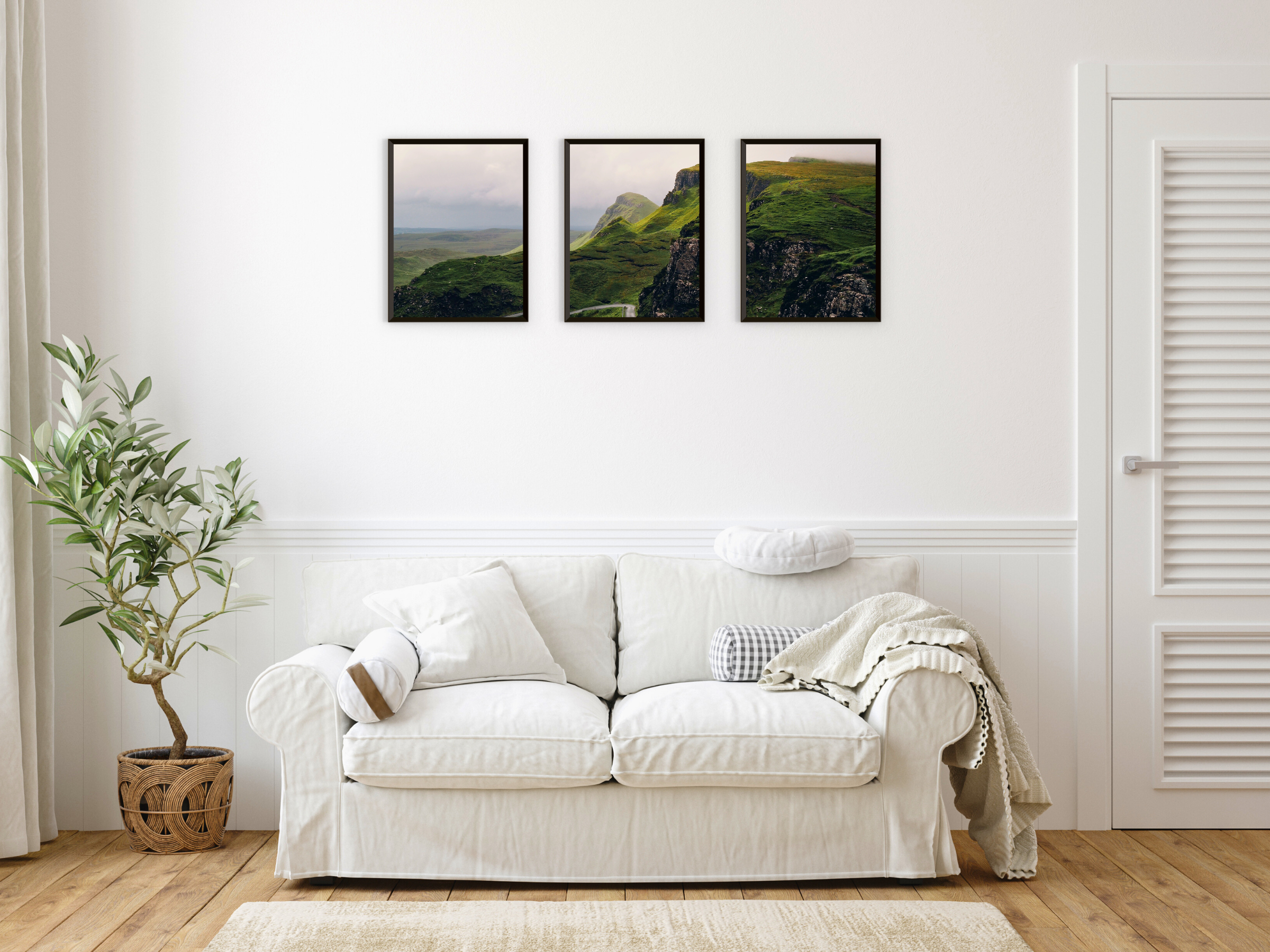 Berge-See-Meer-Triptychon-Fotografie (Bundle)