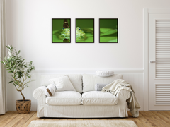 Lavendel-Meereswellen-Tiere-Triptychon-Fotografie (Bundle)