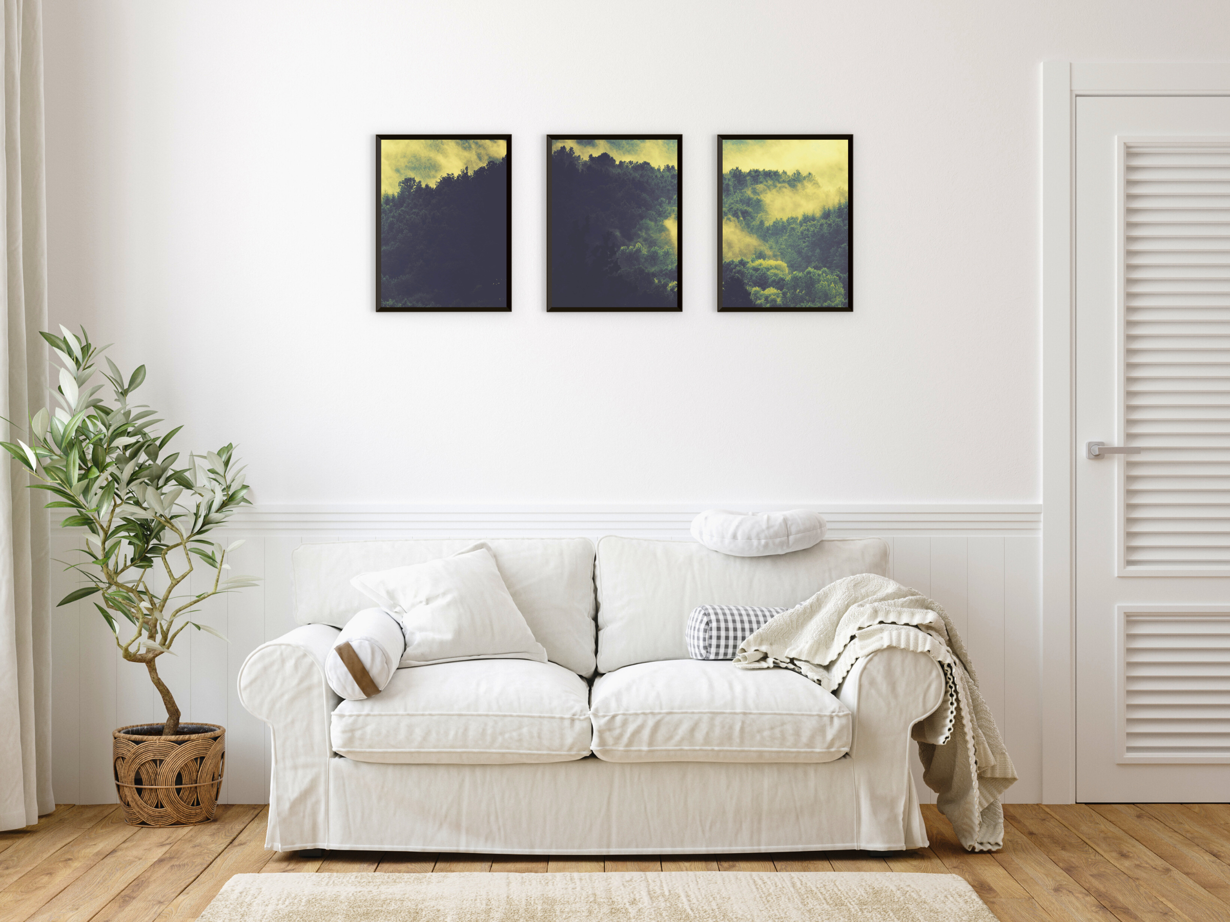 Wald-See-Meer-Bach-Triptychon-Fotografie (Bundle)