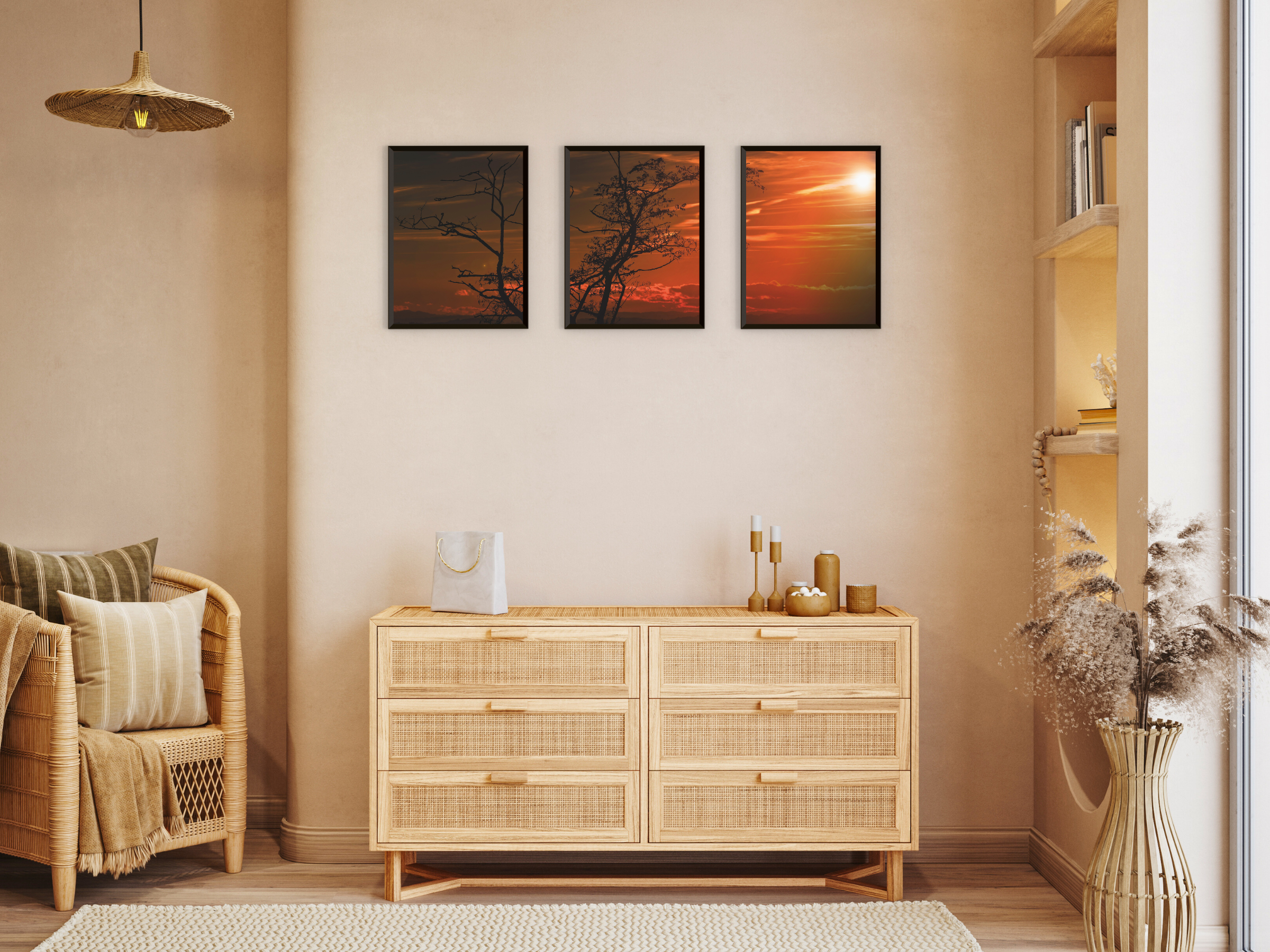 Forest-Meadow-Field-Triptich-Photography (Bundle)