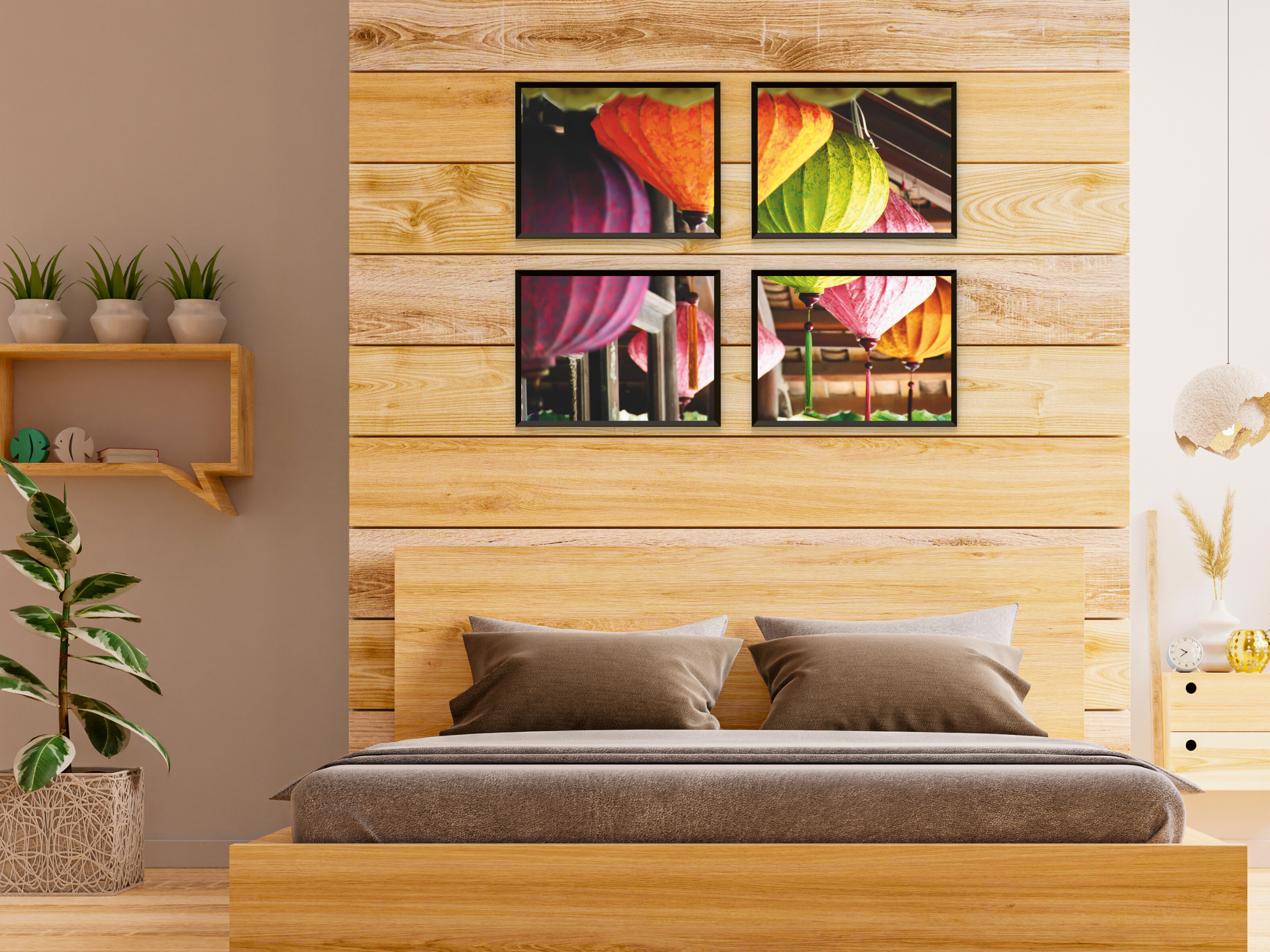 Landschaft-Asiatische Kultur-Split-Fotografie (Bundle)