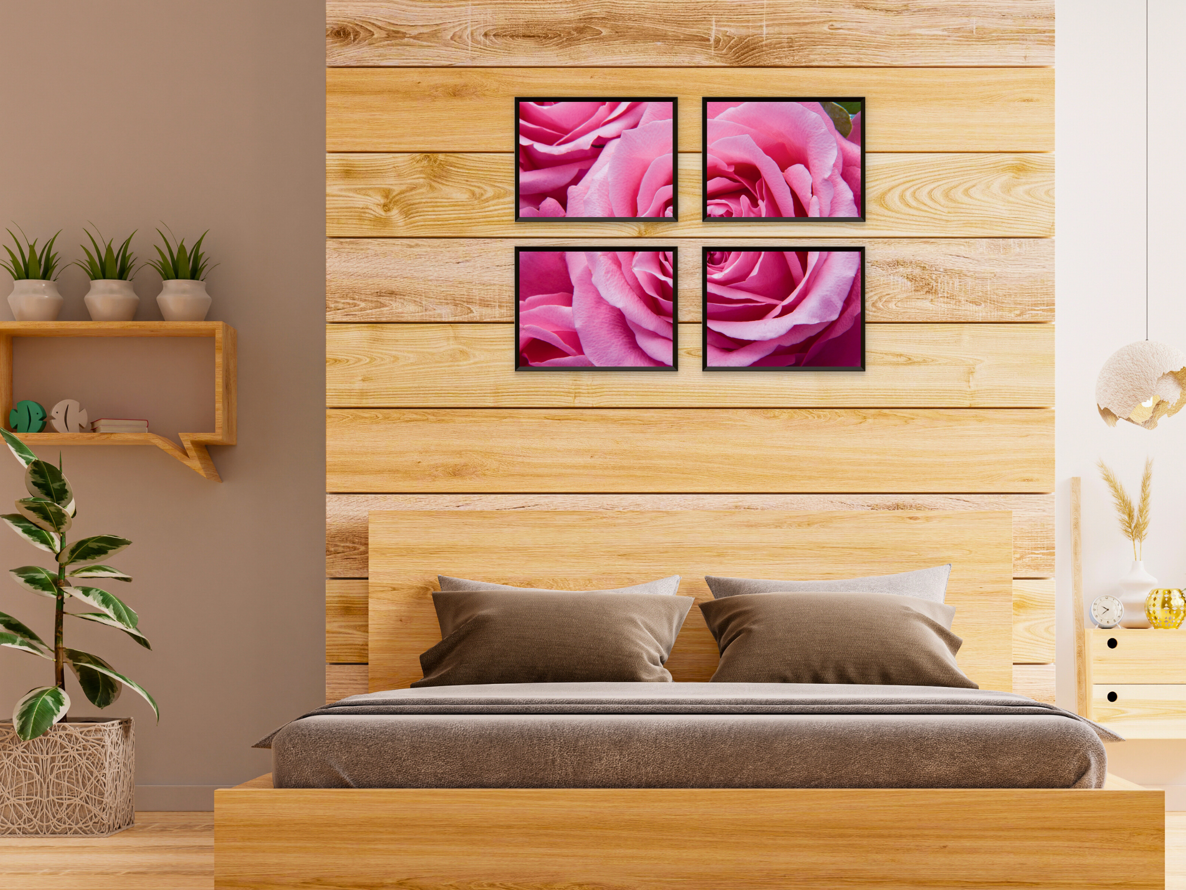 Winter flower meadow split photography (bundle)